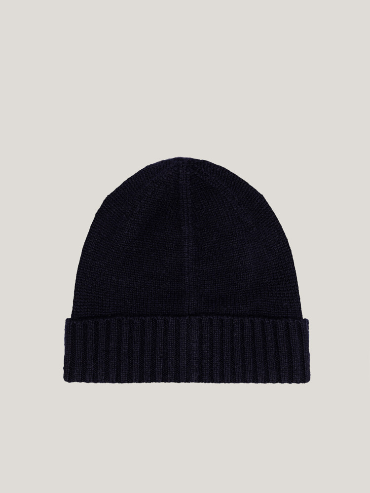 GORRO DE PUNTO LISO EN CACHEMIRA