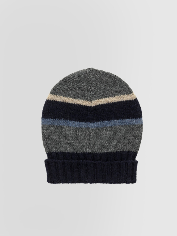 STRIPE HAT IN ALPACA