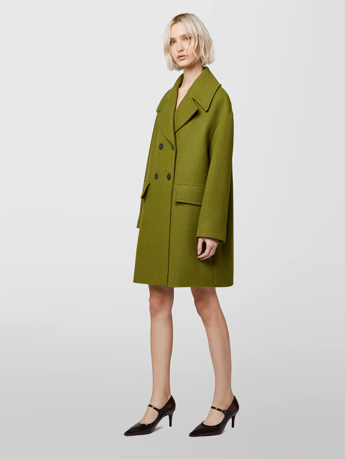 ALPHA STUDIO: CAPPOTTO DOPPIOPETTO IN PANNO LANA