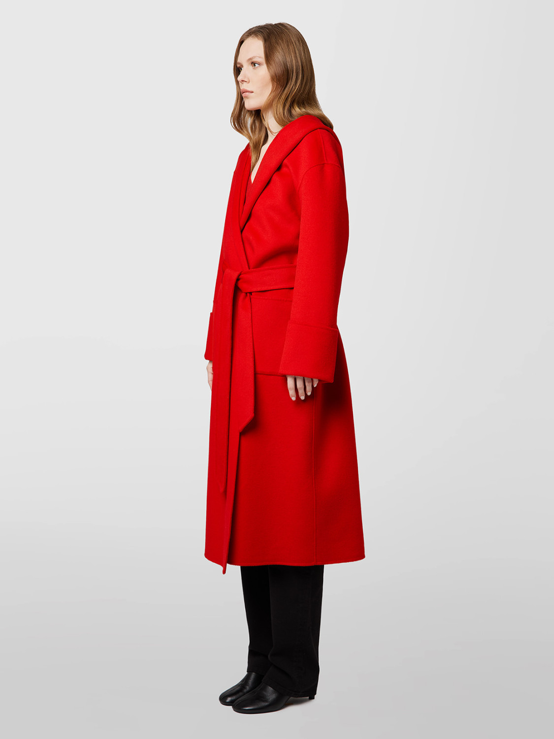 ALPHA STUDIO: CAPPOTTO DOUBLE CON CAPPUCCIO E CINTURA