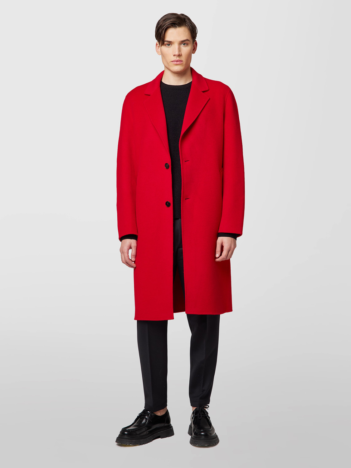 ALPHA STUDIO: LONG DOUBLE REVER COAT