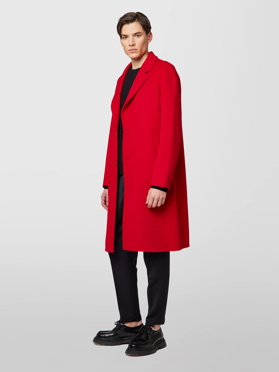 ALPHA STUDIO: LONG DOUBLE REVER COAT