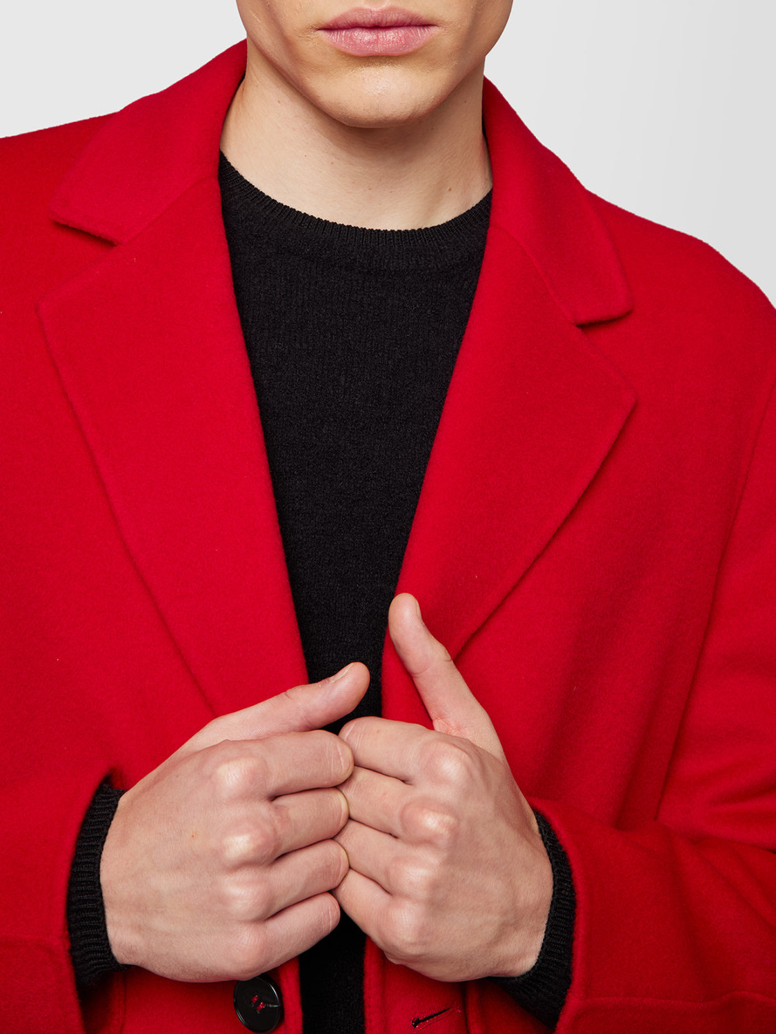 ALPHA STUDIO: LONG DOUBLE REVER COAT