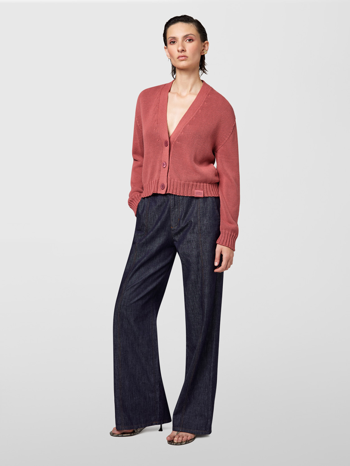 ALPHA STUDIO: FULL BOXY CARDIGAN