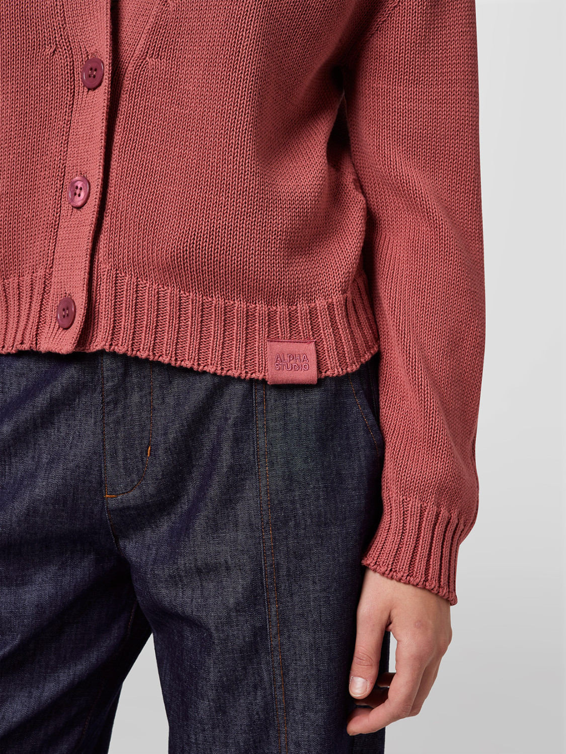 ALPHA STUDIO: FULL BOXY CARDIGAN