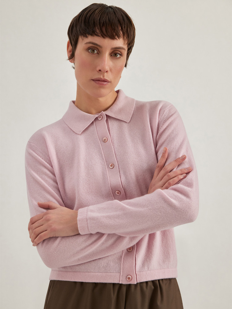 SHIRT CARDIGAN IN CASHMERE