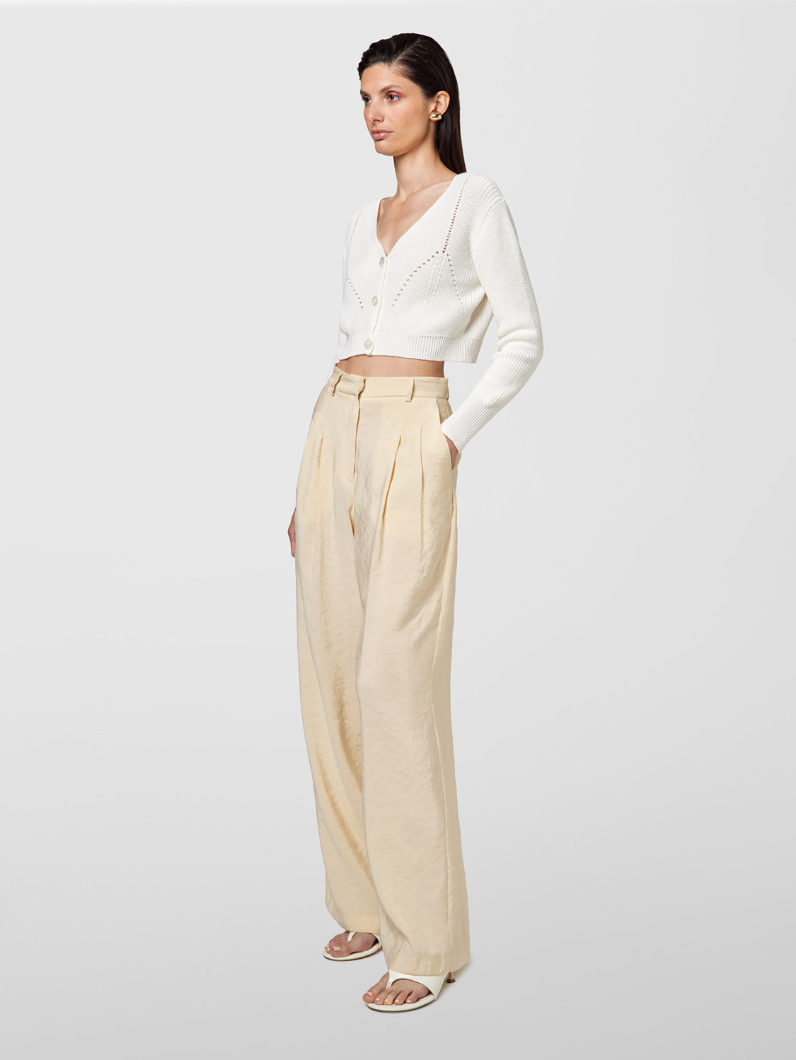 ALPHA STUDIO: CROP CARDIGAN NEW ROMANTIC