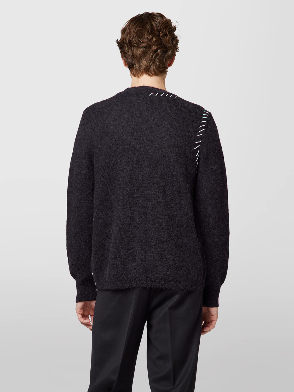 ALPHA STUDIO: CARDIGAN EMBROIDERY IN ALPACA