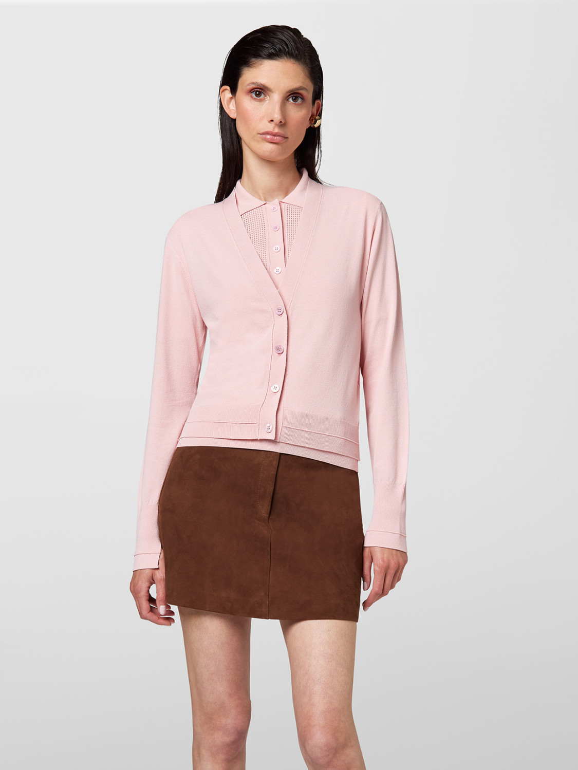 ALPHA STUDIO: CARDIGAN FINO EN VISCOSA