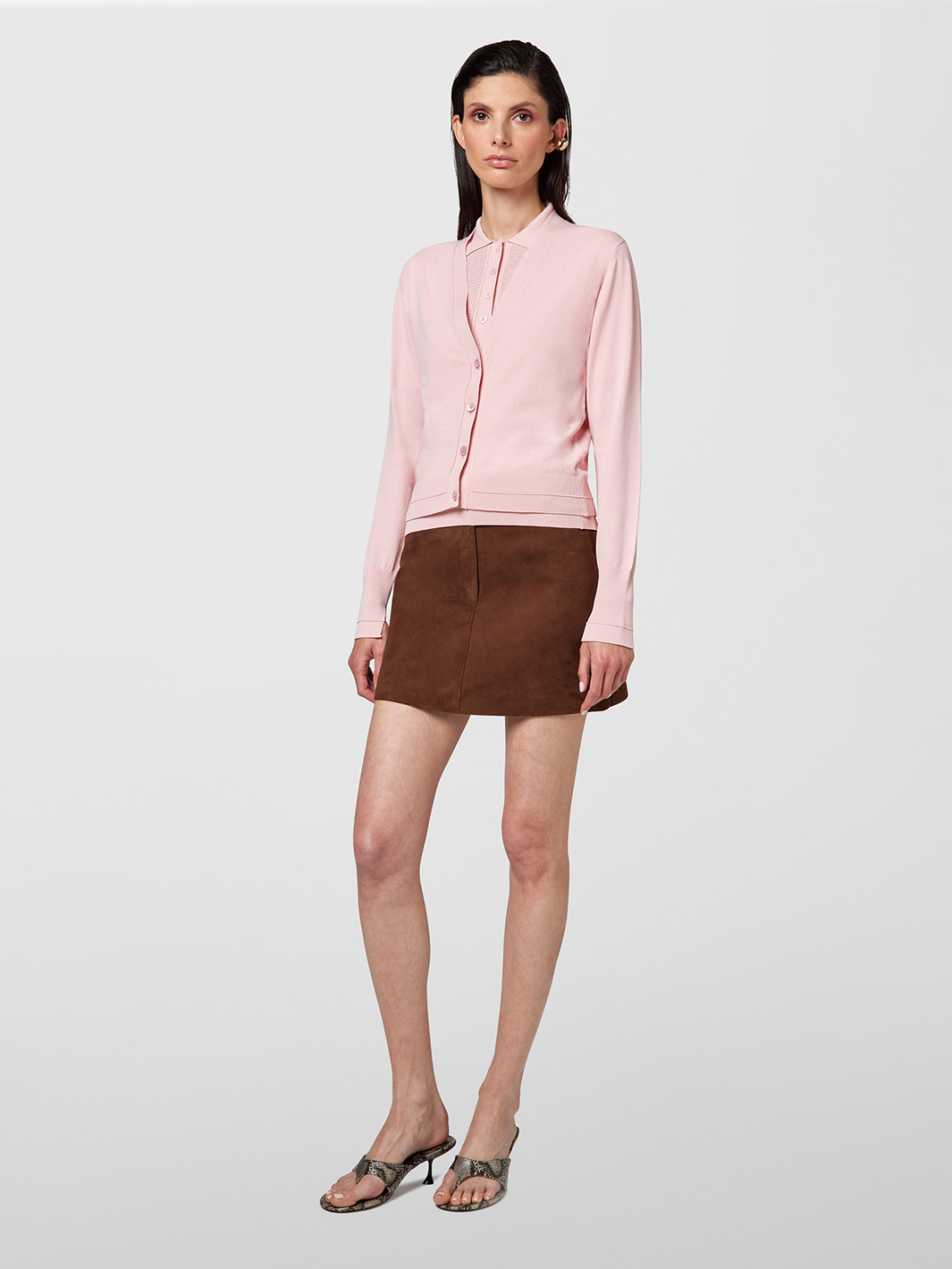 ALPHA STUDIO: CARDIGAN FINO EN VISCOSA