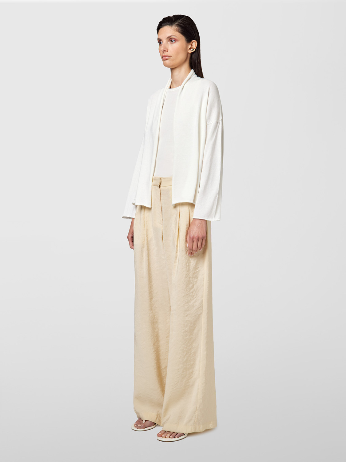 ALPHA STUDIO: CREPE CARDIGAN