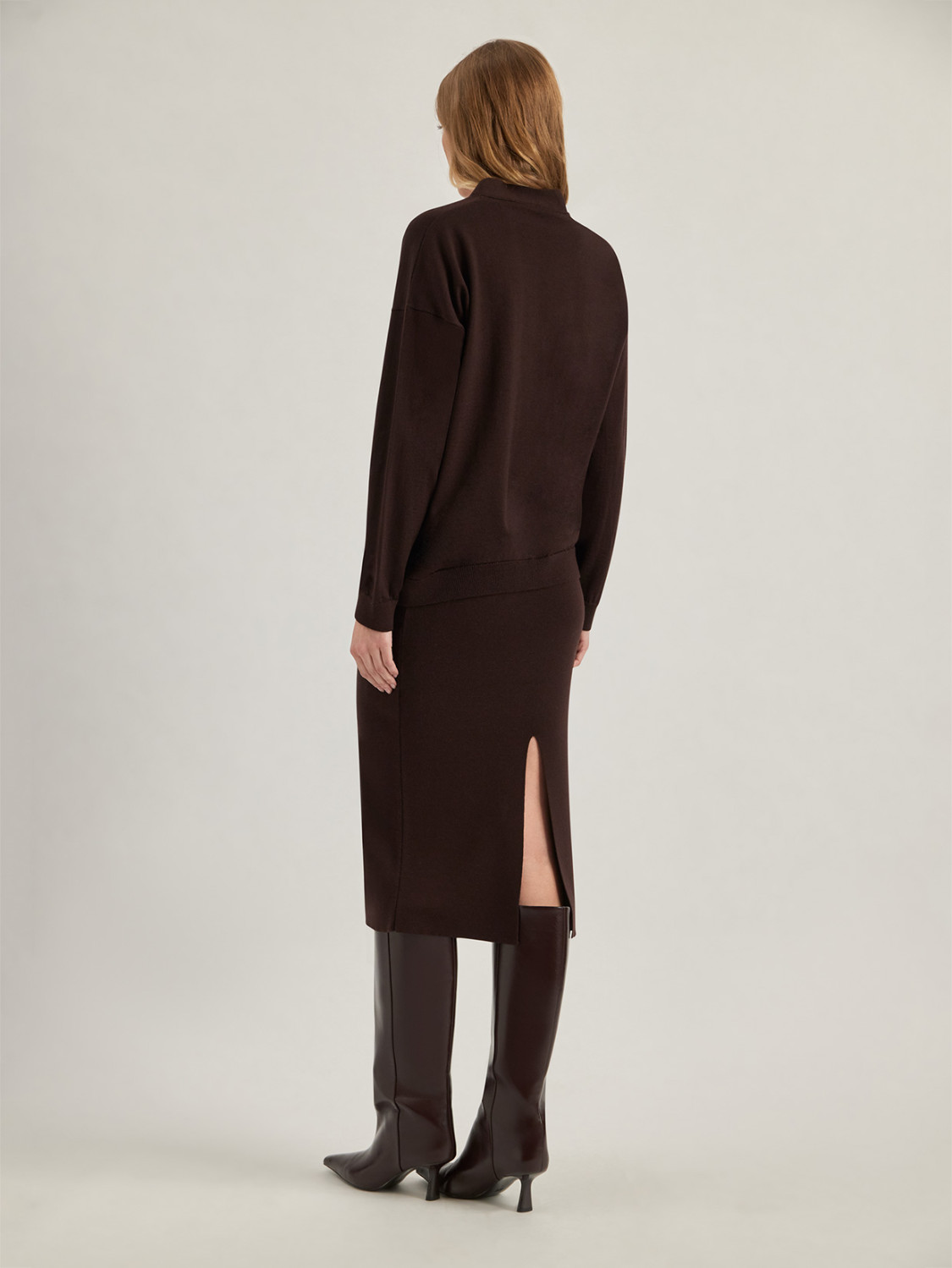 ALPHA STUDIO: CARDIGAN IN MERINO WOOL