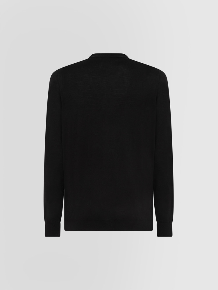 CARDIGAN EN LAINE MERINOS ULTRAFINE