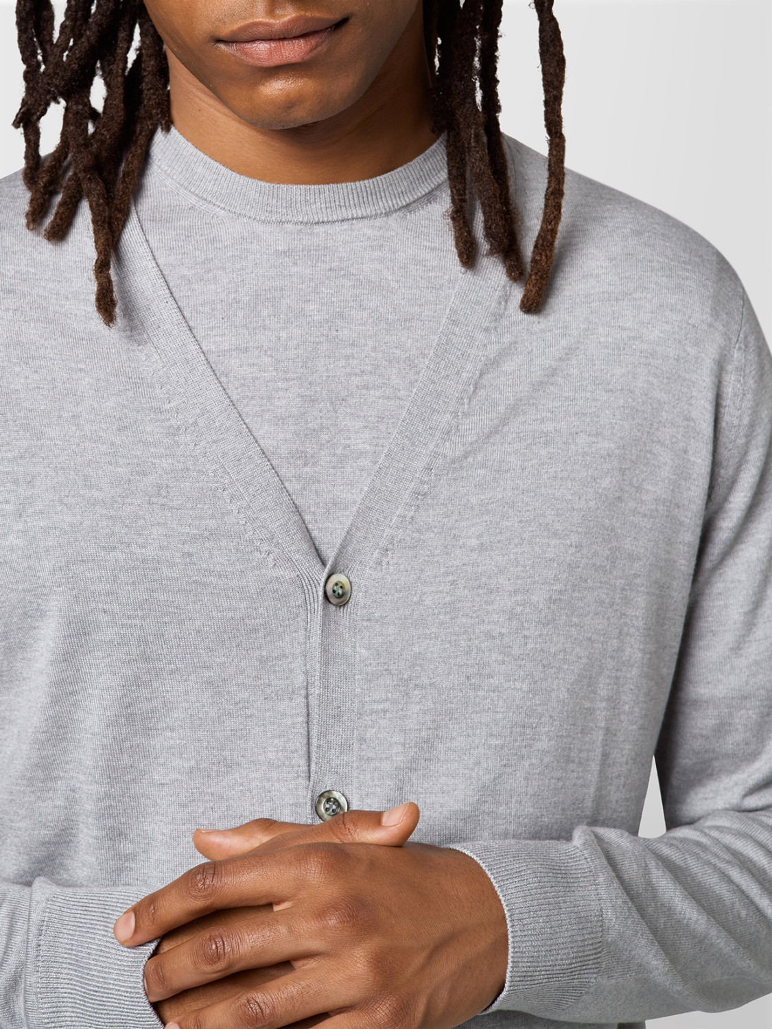 ALPHA STUDIO: CÁRDIGAN DE SEDA Y CACHEMIRA