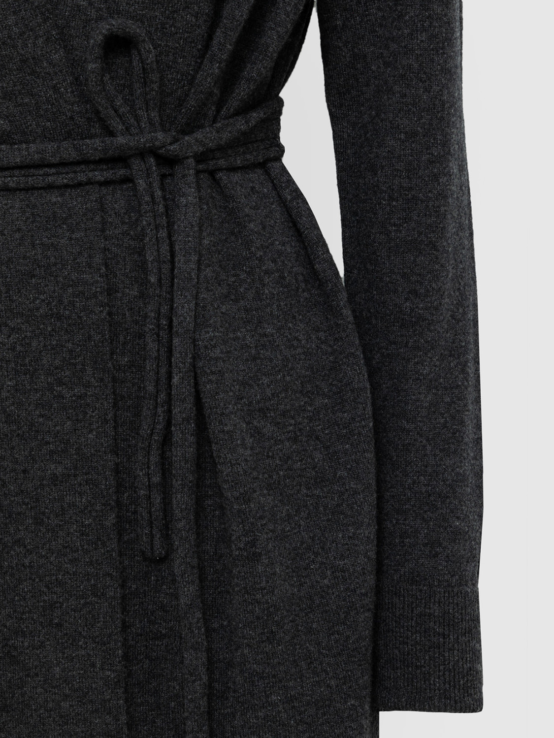 ALPHA STUDIO: SHOULDER PAD CARDIGAN WITH BELT