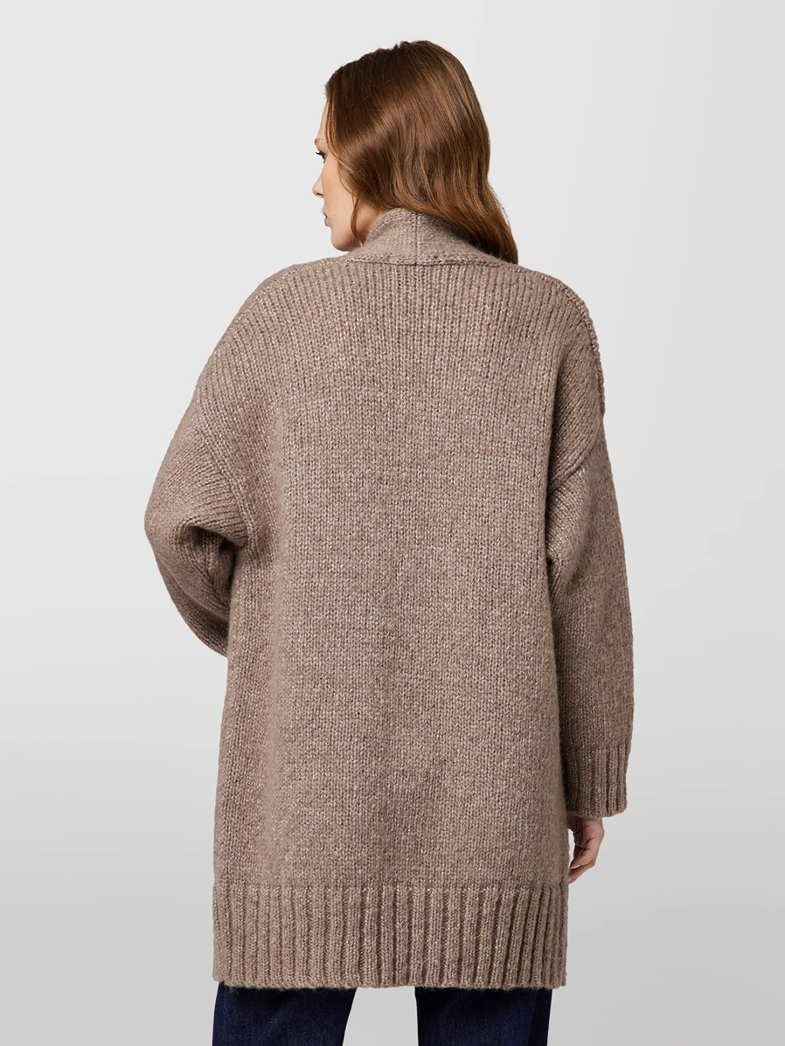 ALPHA STUDIO: SOFT AND SHINY CARDIGAN WITH POCKETS