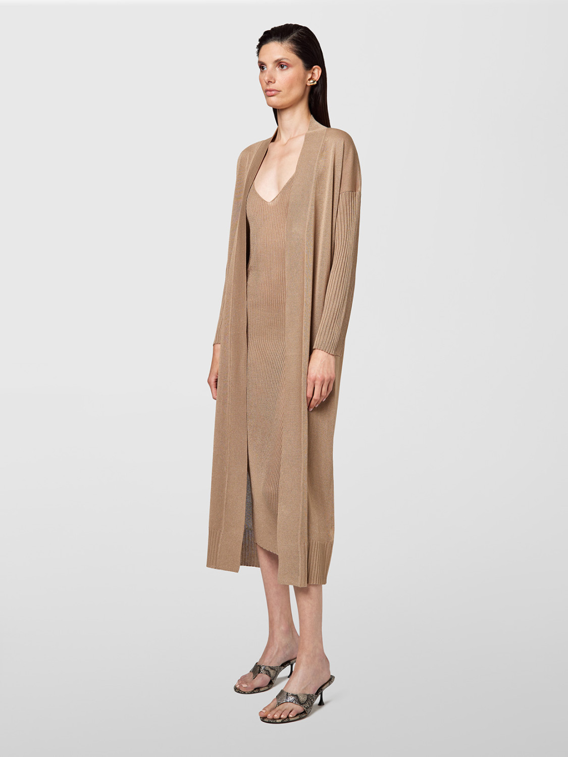 ALPHA STUDIO: CARDIGAN WET EFFECT