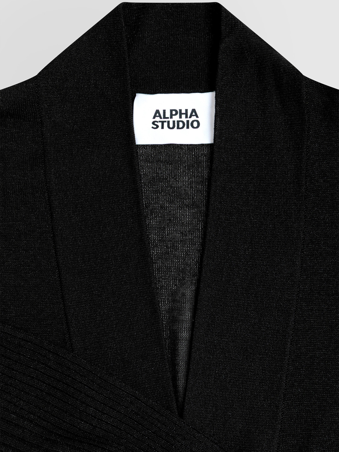 ALPHA STUDIO: CARDIGAN WET EFFECT