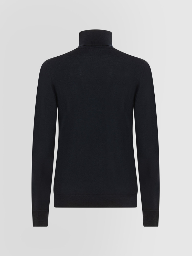 BASIC TURTLENECK SWEATER IN MERINO WOOL