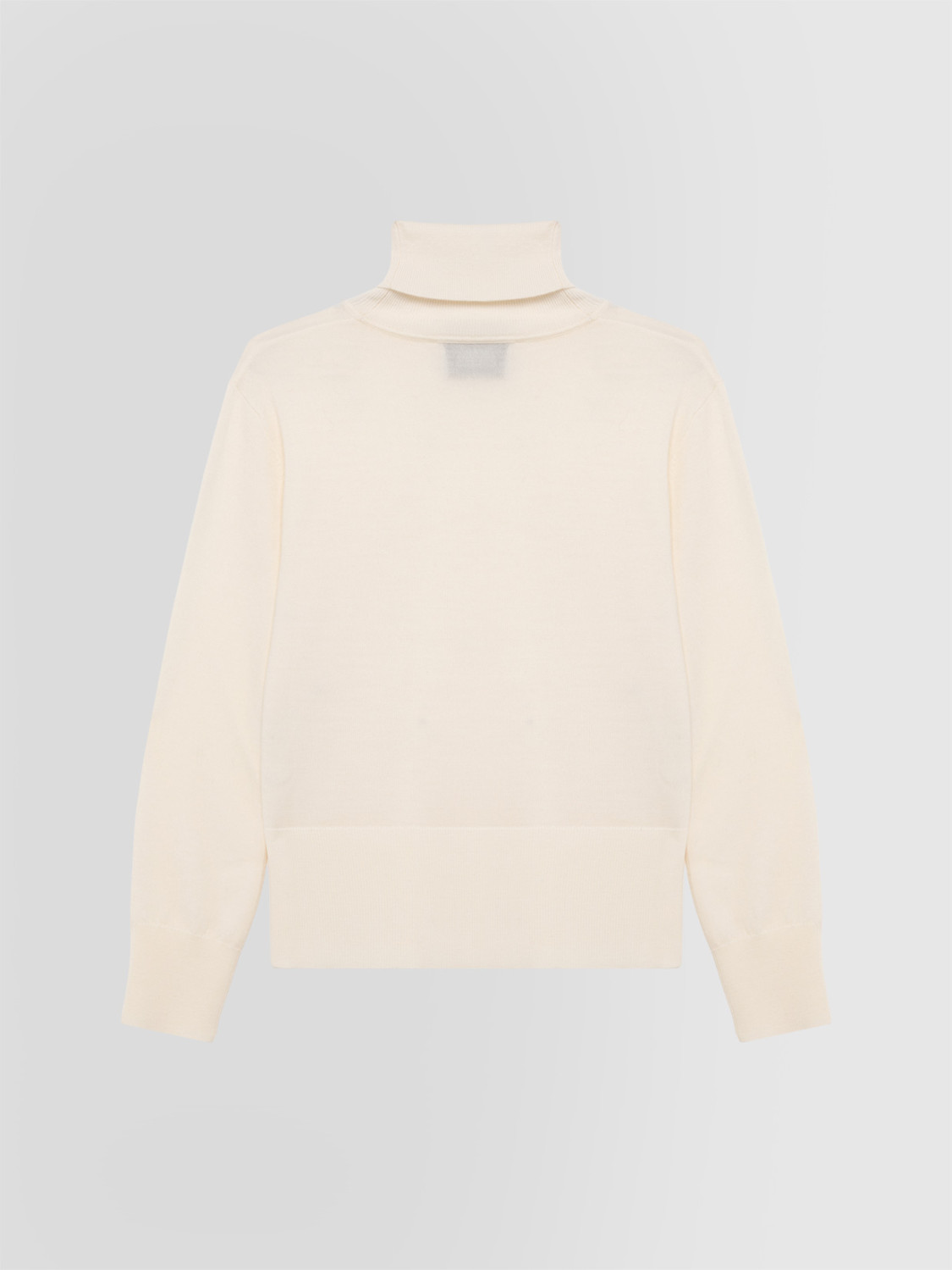 ALPHA STUDIO: TURTLENECK SWEATER WITH STUDS AND RHINESTONES