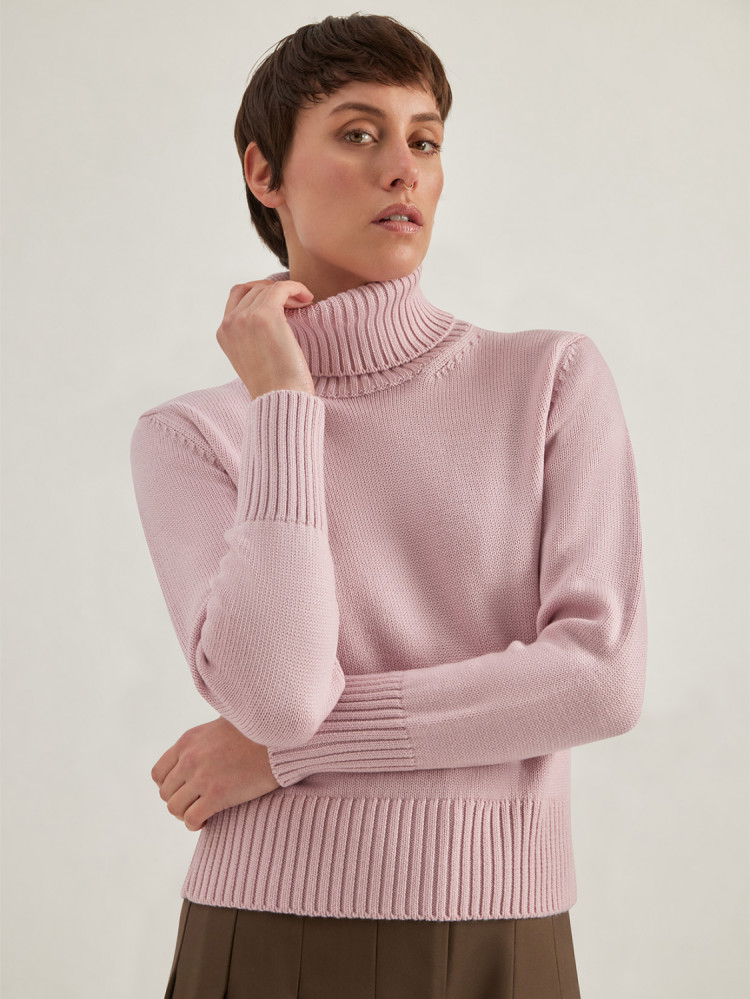 JERSEY DE CUELLO CISNE EN LANA MERINO