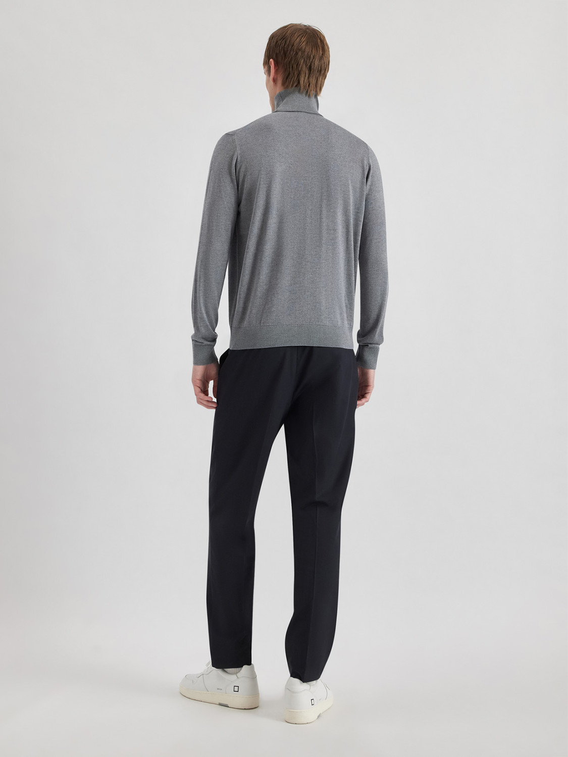 ALPHA STUDIO: TURTLENECK SWEATER IN SILK AND CASHMERE