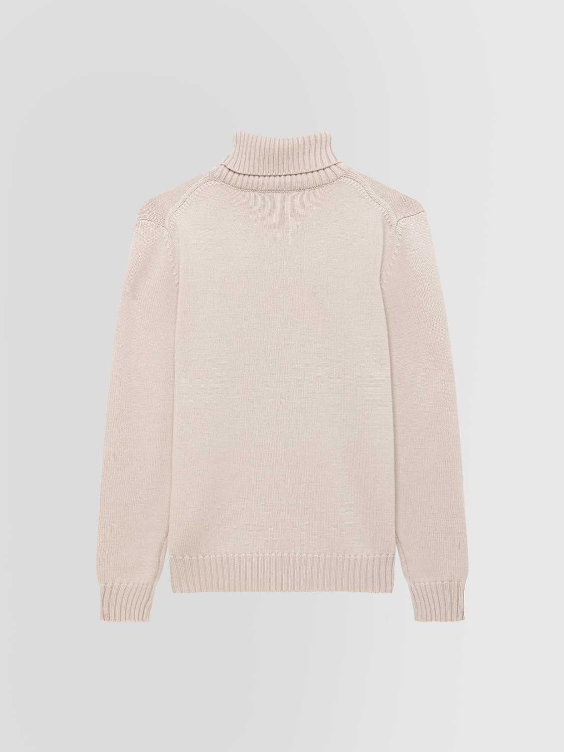 ALPHA STUDIO: JERSEY DE CUELLO CISNE DE VARIOS CABOS EN LANA MERINO