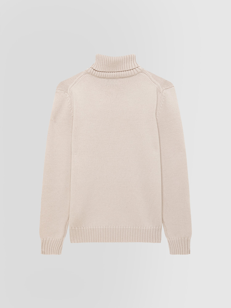 JERSEY DE CUELLO CISNE DE VARIOS CABOS EN LANA MERINO