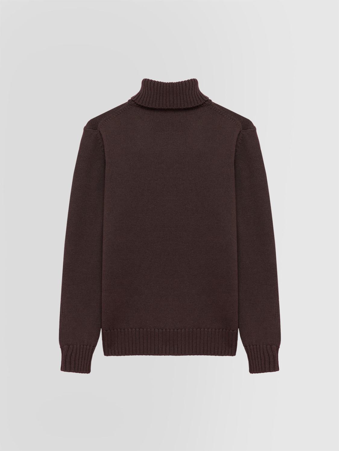 ALPHA STUDIO: JERSEY DE CUELLO CISNE DE VARIOS CABOS EN LANA MERINO