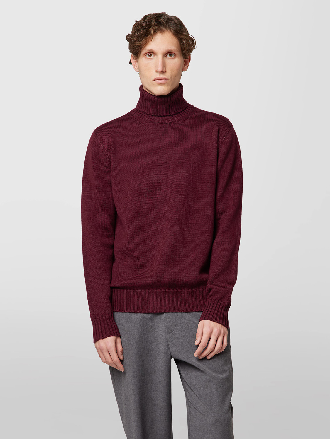 ALPHA STUDIO: TURTLENECK SWEATER URBAN IN MERINO WOOL