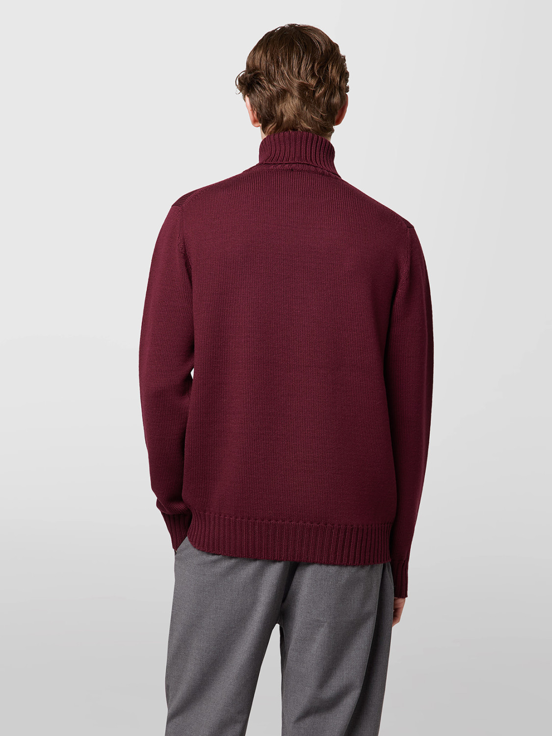 ALPHA STUDIO: TURTLENECK SWEATER URBAN IN MERINO WOOL