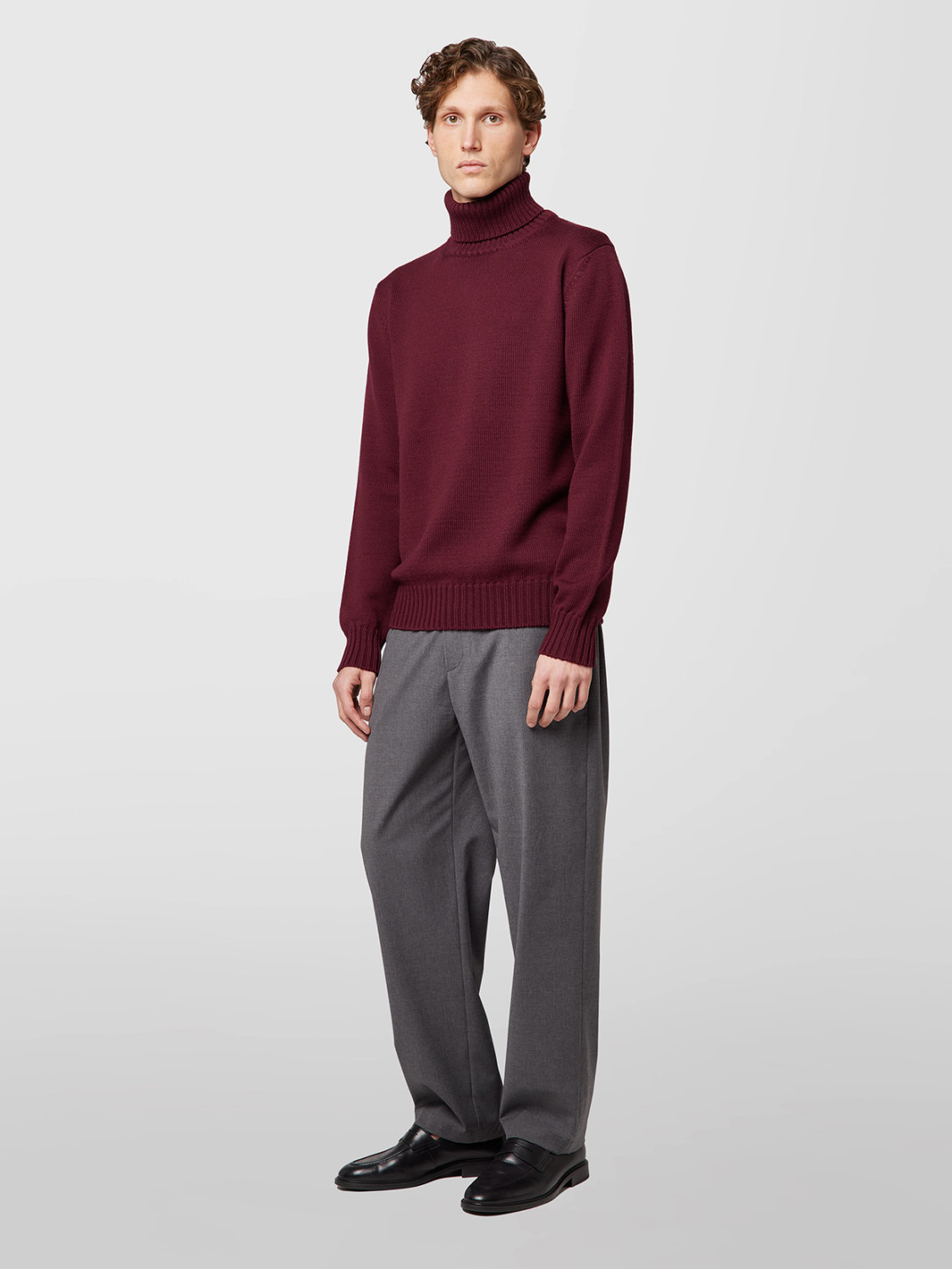 ALPHA STUDIO: TURTLENECK SWEATER URBAN IN MERINO WOOL