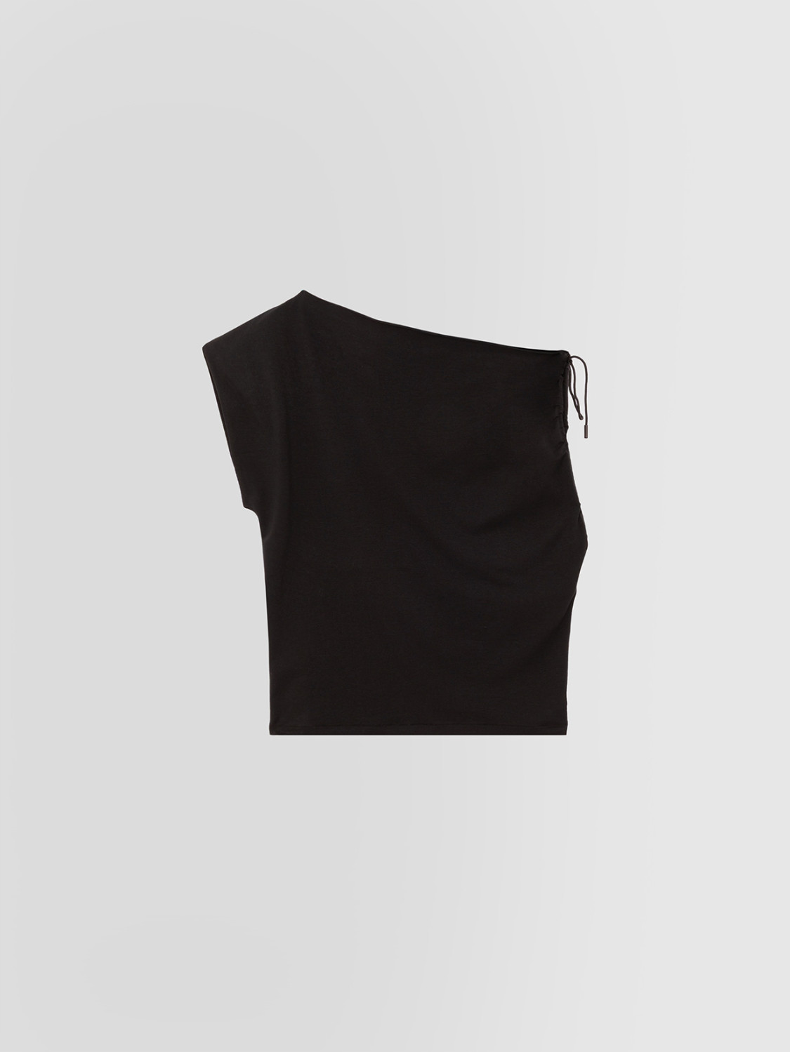 ALPHA STUDIO: CUELLO ASIMETRICO CON CORDÓN