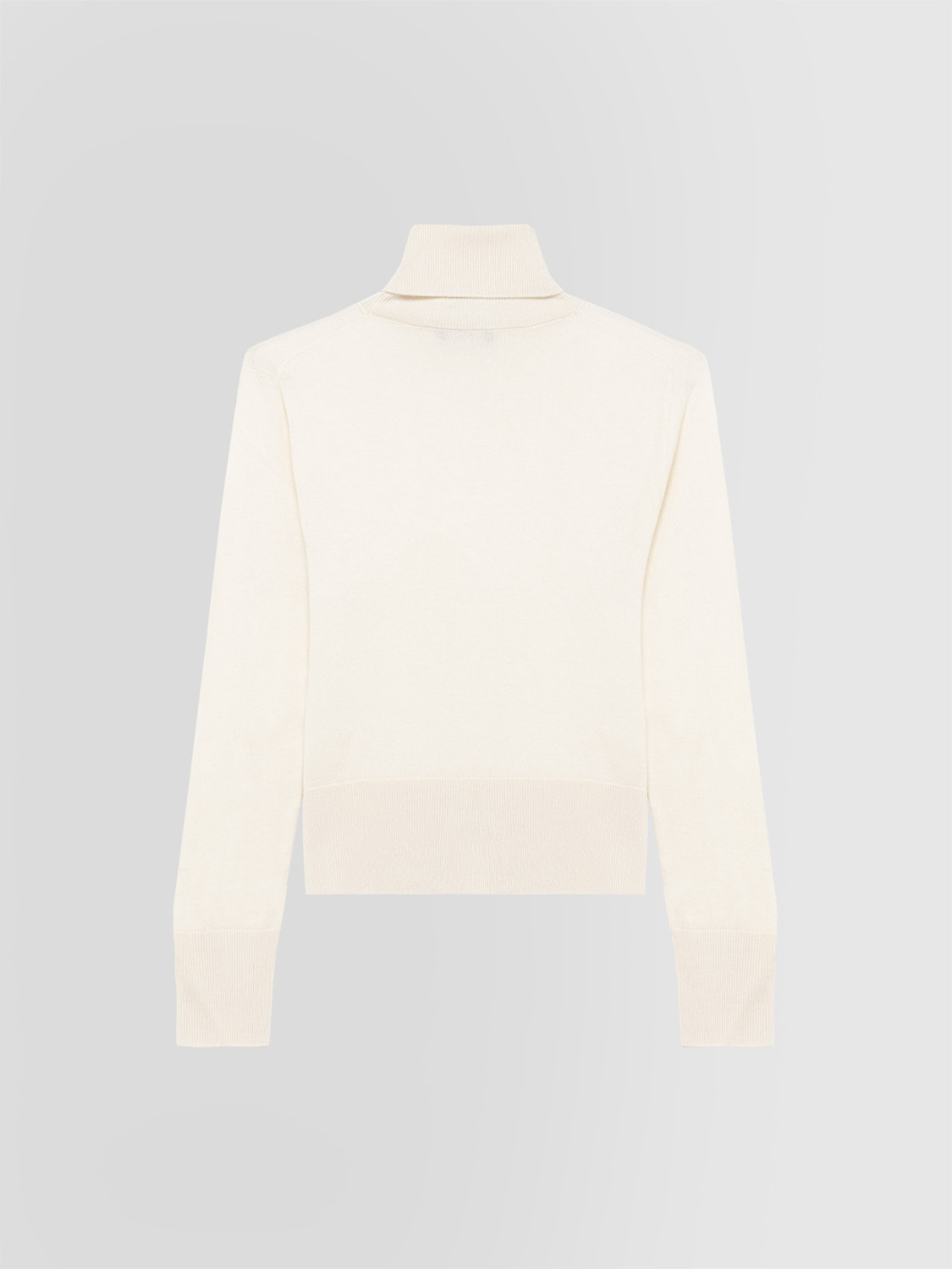 ALPHA STUDIO: JERSEY DE CUELLO VUELTO EN SEDA Y CACHEMIRA