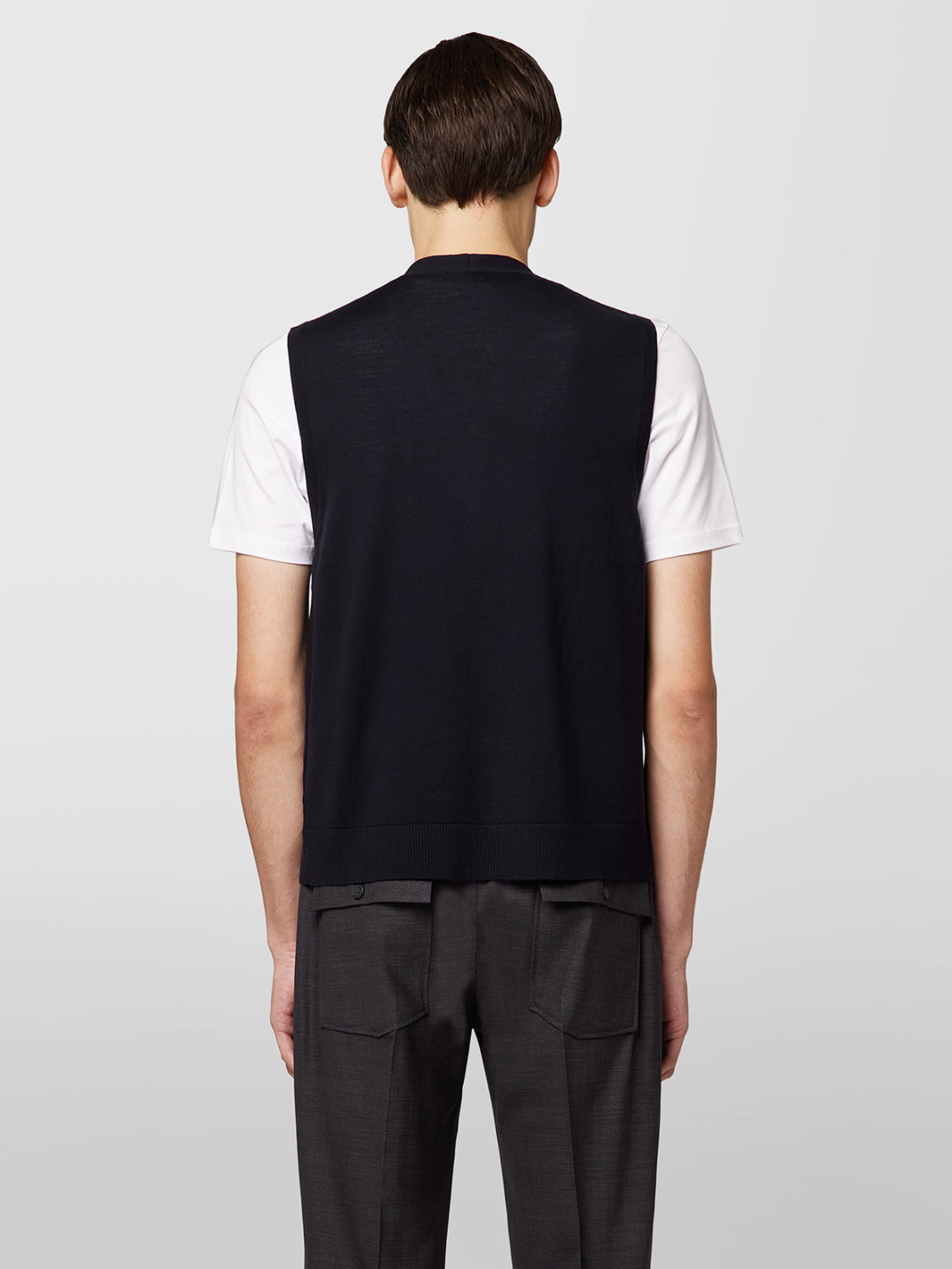 ALPHA STUDIO: GILET BOTTONI IN MERINOS