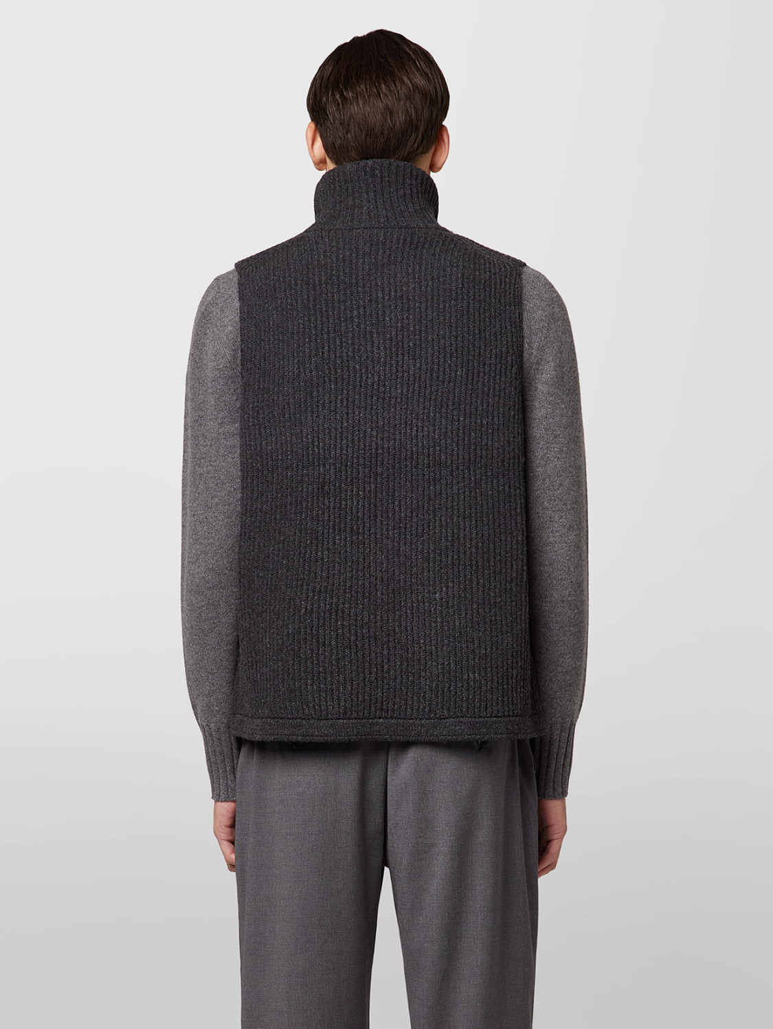 ALPHA STUDIO: VEST IN WOOL AND CASHMERE
