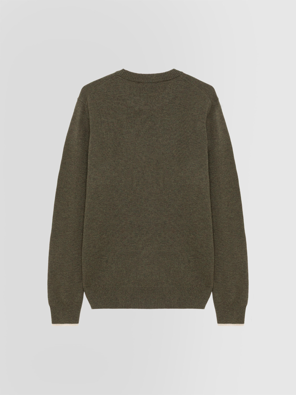 ALPHA STUDIO: BASIC CREW NECK SWEATER IN GEELONG WOOL
