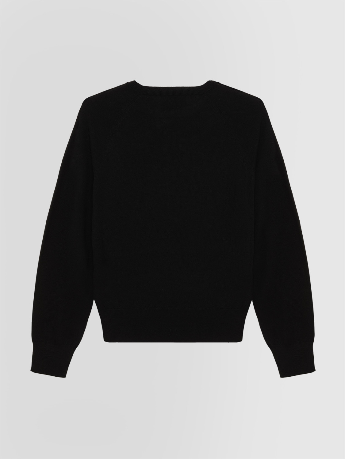ALPHA STUDIO: CREW NECK SWEATER WITH STUDS AND RHINESTONES