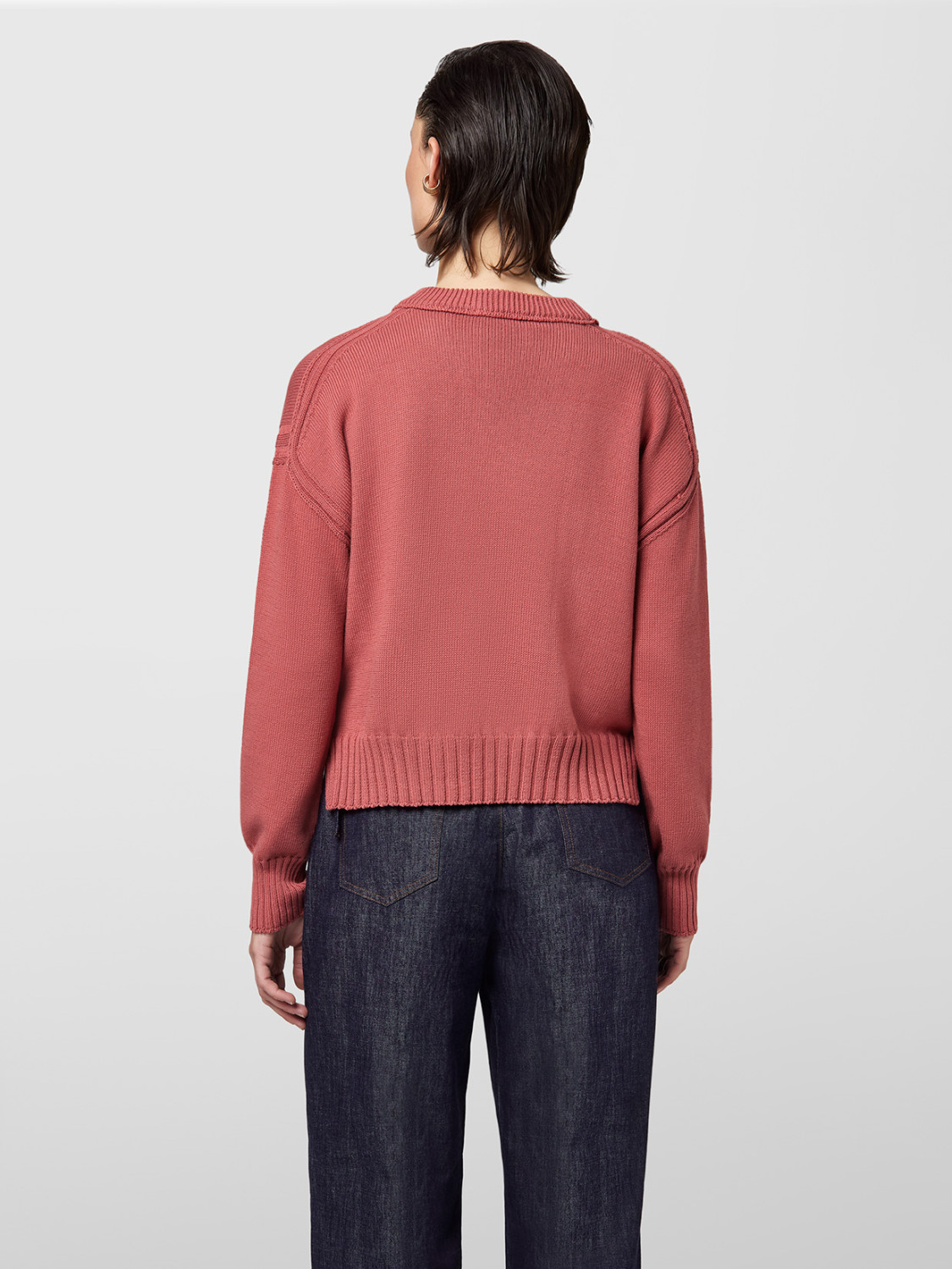 ALPHA STUDIO: FULL BOXY CREW NECK