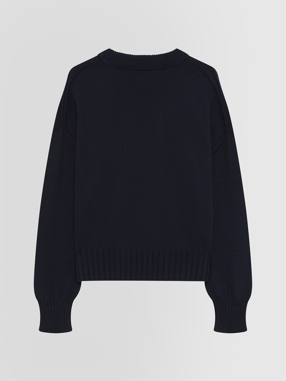 ALPHA STUDIO: FULL BOXY CREW NECK