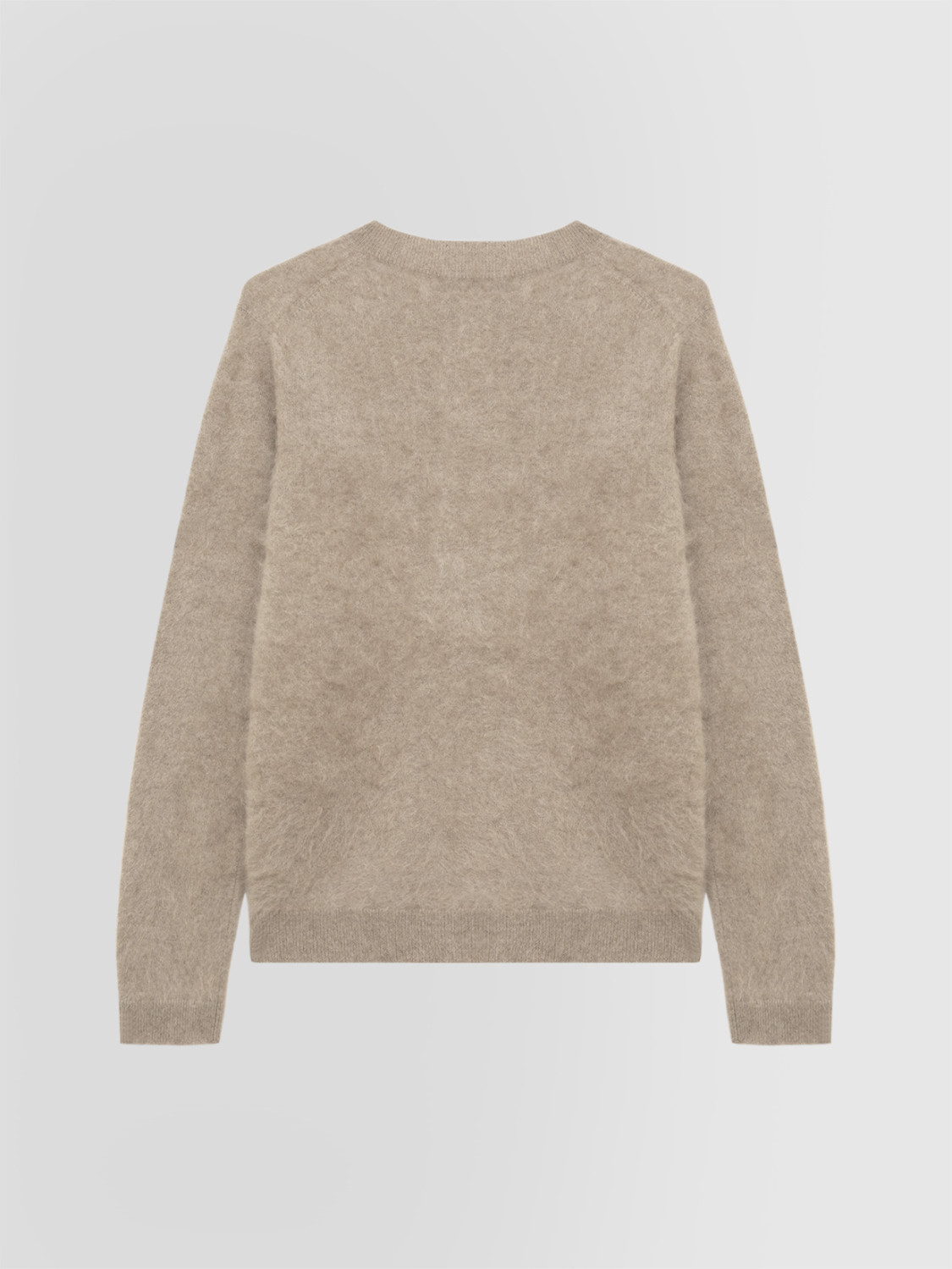 ALPHA STUDIO: JERSEY DE CUELLO REDONDO BRUSHED EN CACHEMIRA