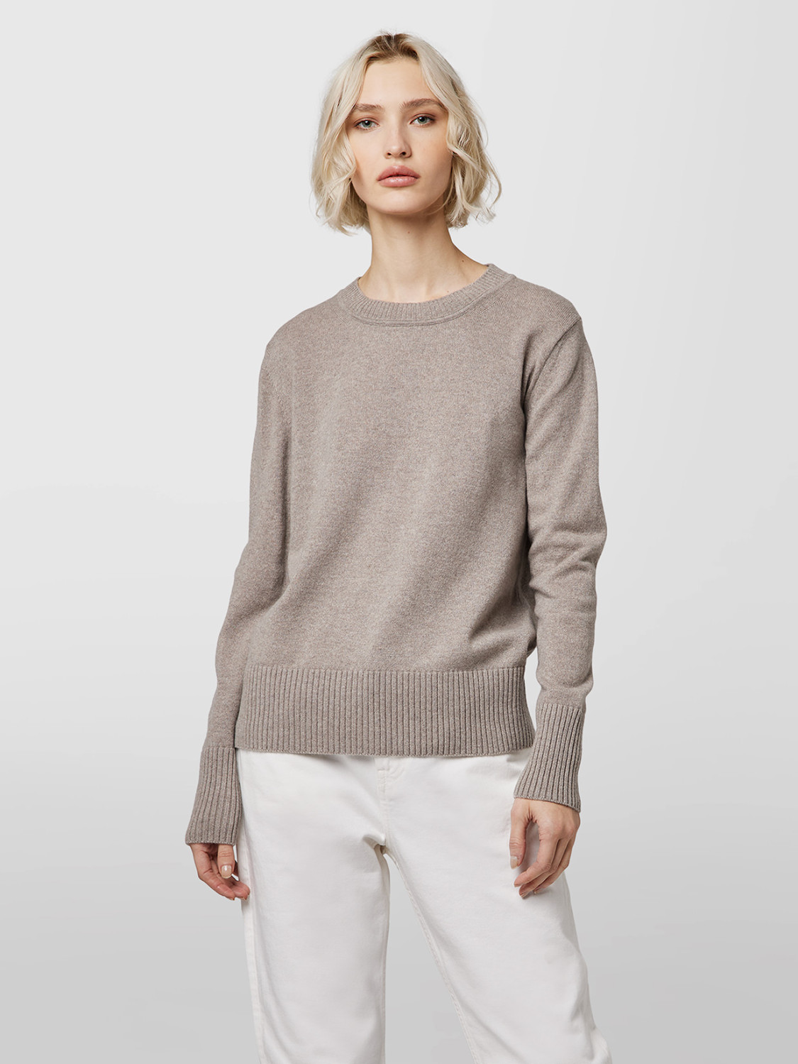 ALPHA STUDIO: FOUR SEASON CREW NECK SWEATER