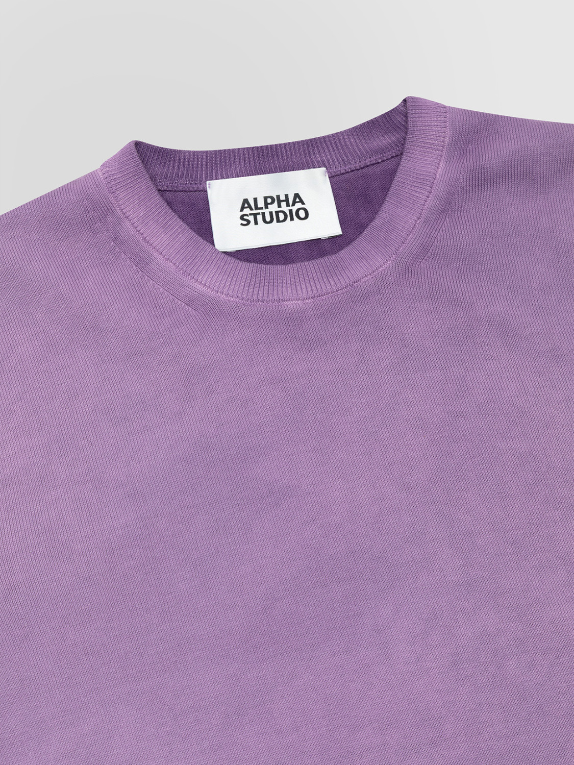 ALPHA STUDIO: COLD REVERSIBLE CREW NECK