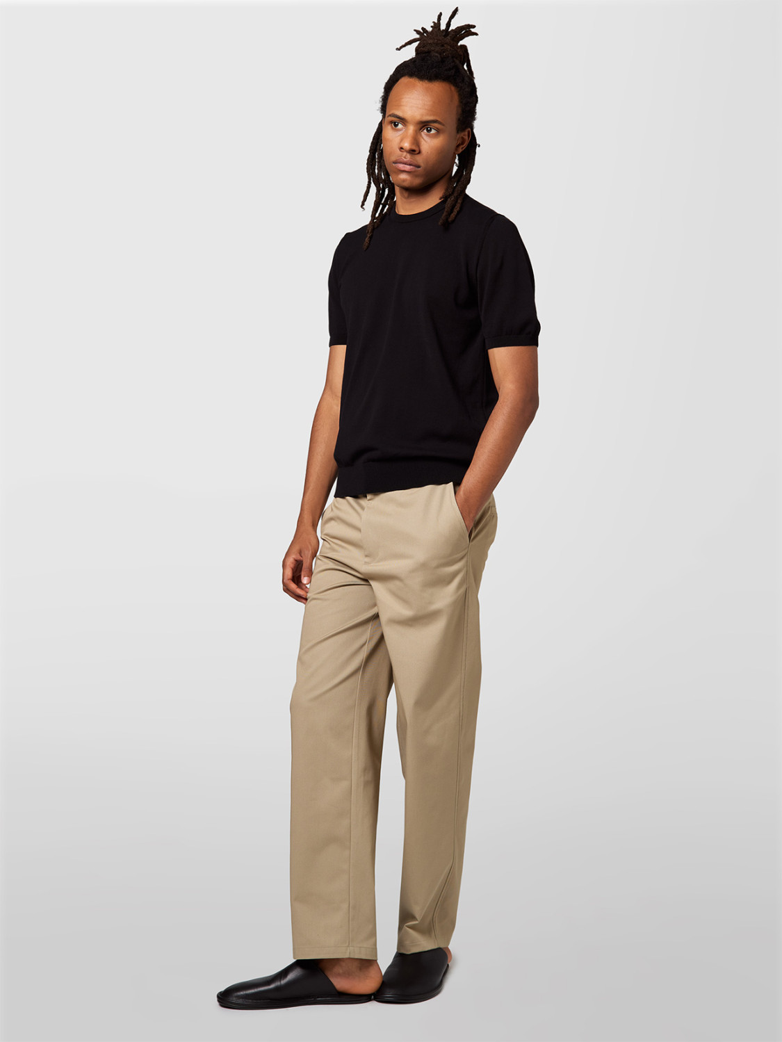 ALPHA STUDIO: CREPE CREWNECK