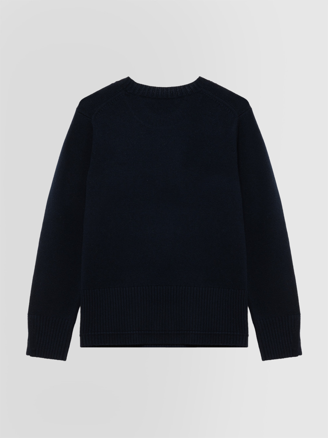 ALPHA STUDIO: JERSEY DE CUELLO REDONDO EN LANA Y CACHEMIRA