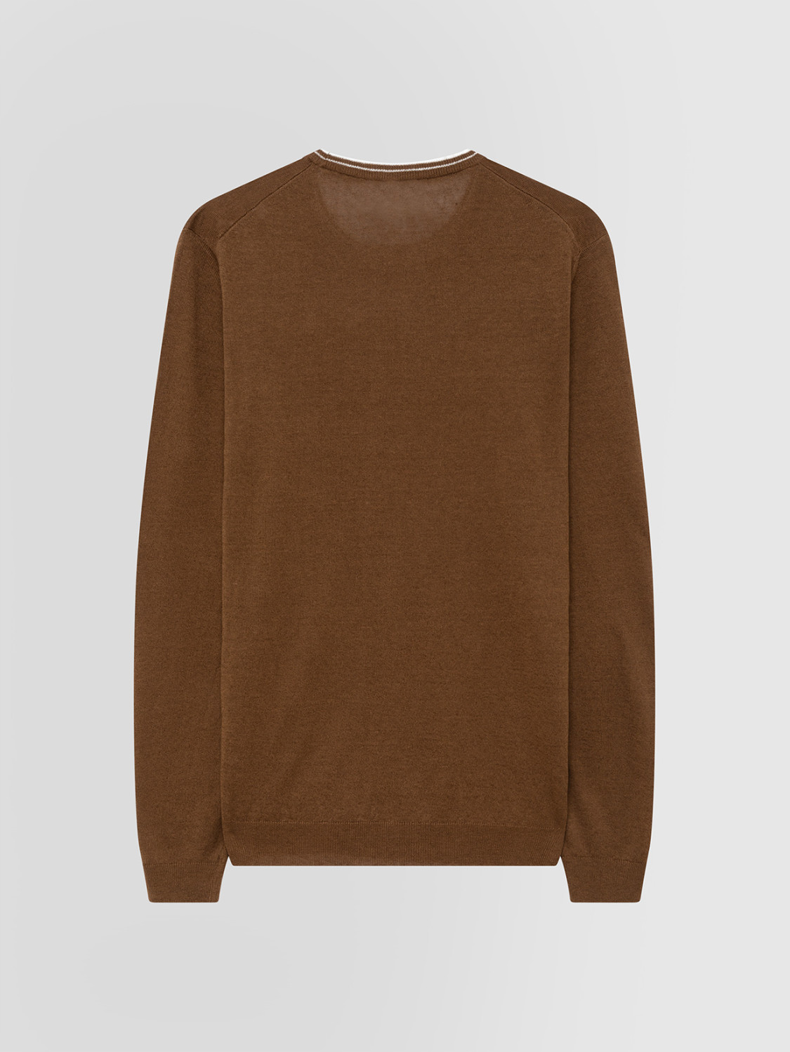 ALPHA STUDIO: LINEN AND COTTON CREW NECK