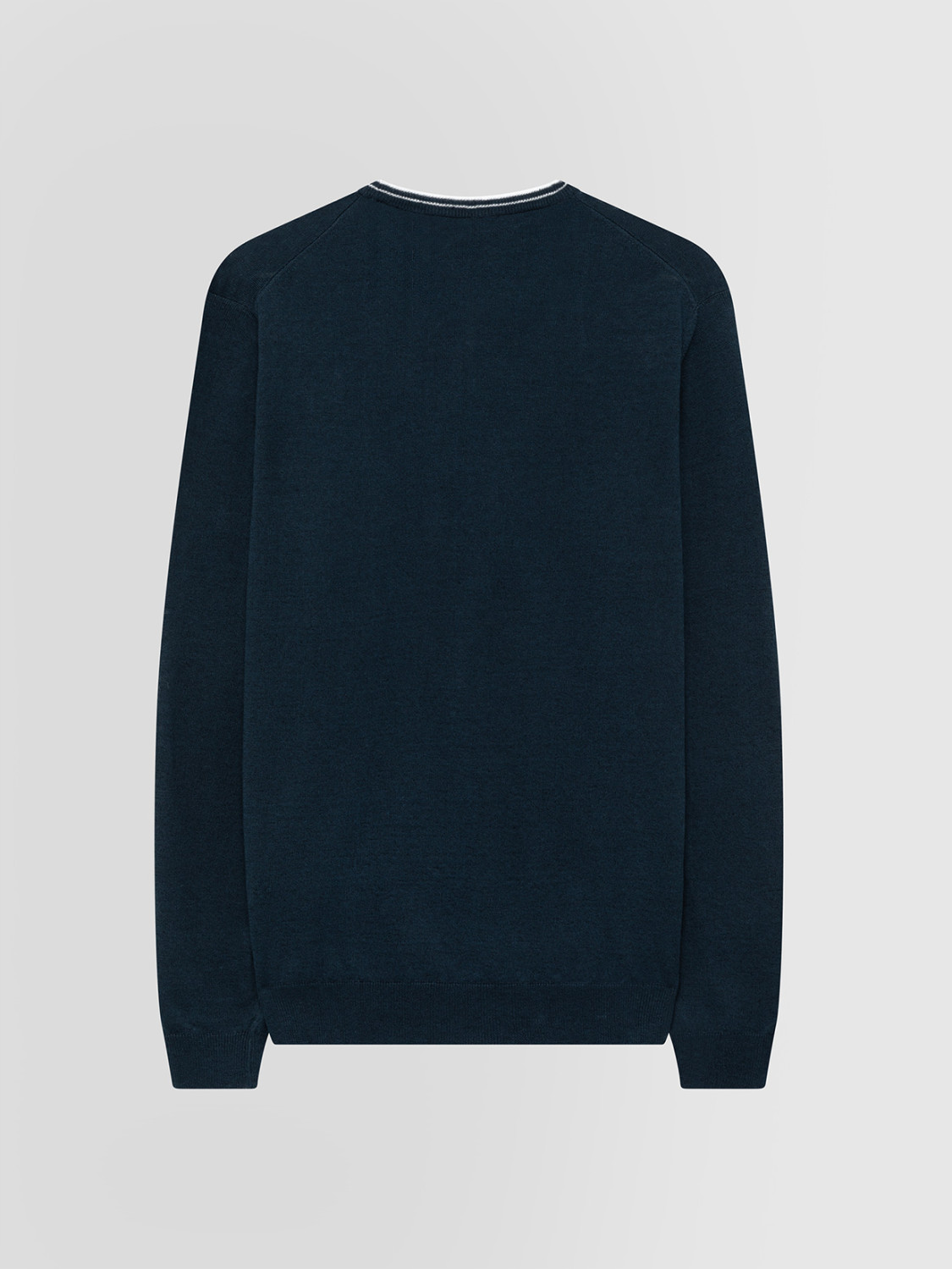 ALPHA STUDIO: LINEN AND COTTON CREW NECK