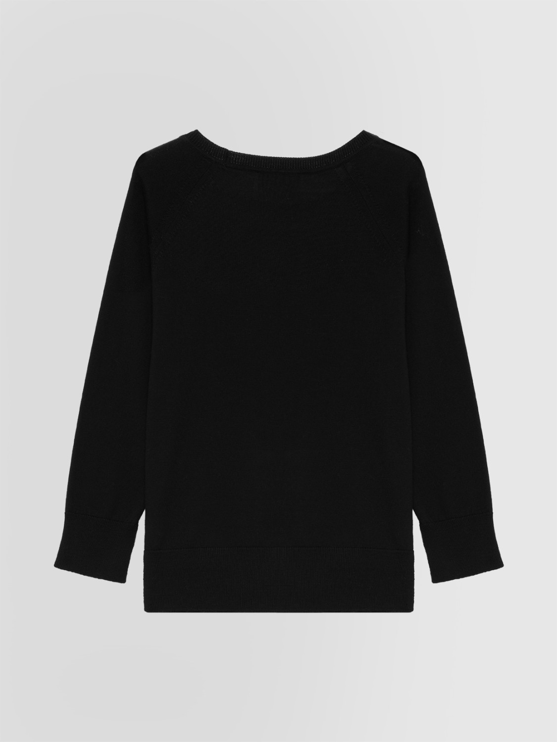 ALPHA STUDIO: JERSEY DE CUELLO REDONDO EN LANA MERINO