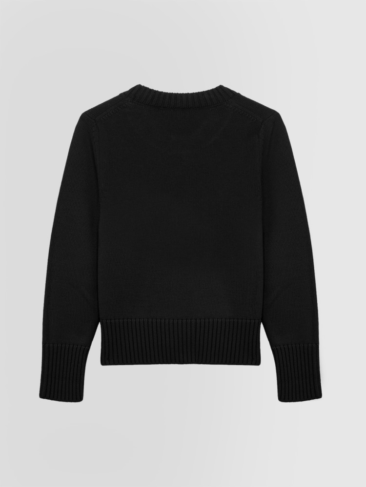 JERSEY DE CUELLO REDONDO EN LANA MERINO