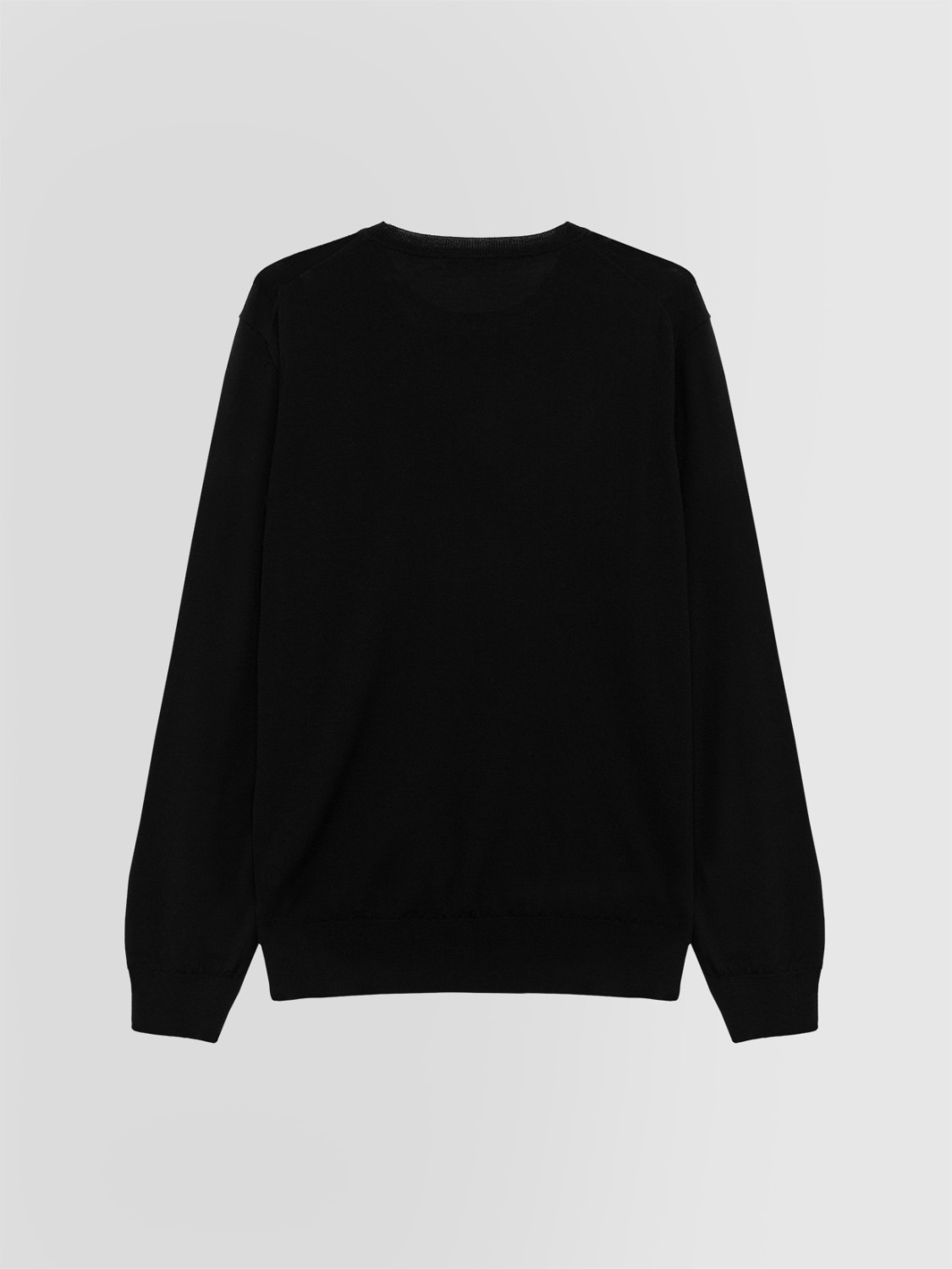 ALPHA STUDIO: CREW NECK SWEATER IN MERINO WOOL
